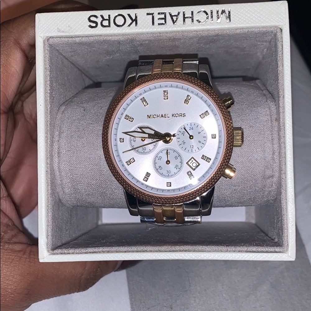 Micheal Khors Three Toned Watch